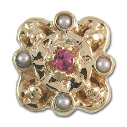 rk205 Pink Tourmaline Bracelet Slide 